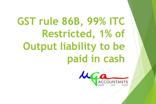 New Rule 86B inserted in GST