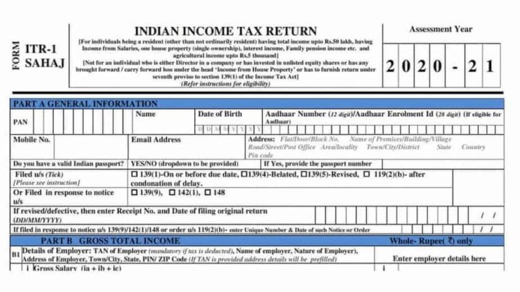 Changes in ITR  AY 2020-21 