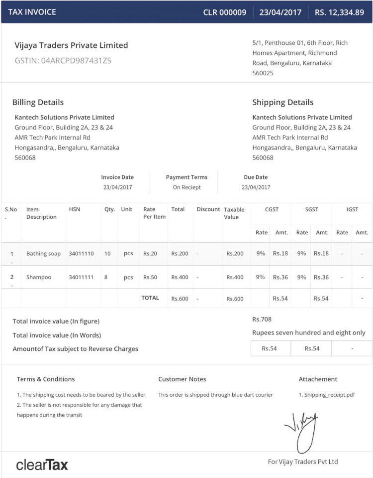 ALL ABOUT GST INVOICE
